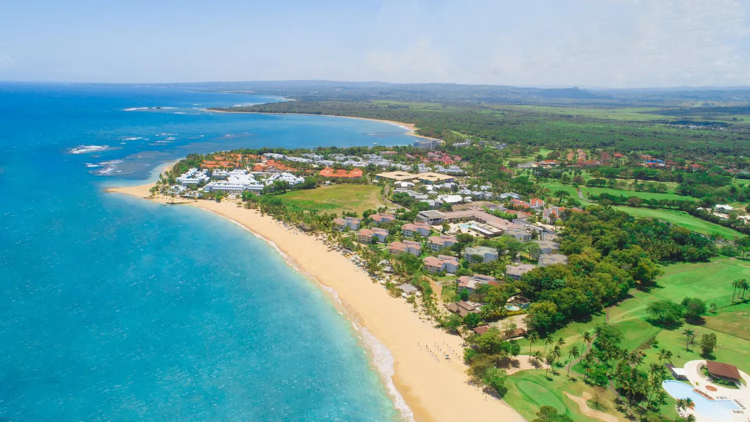 Puerto Plata coastline aerial view