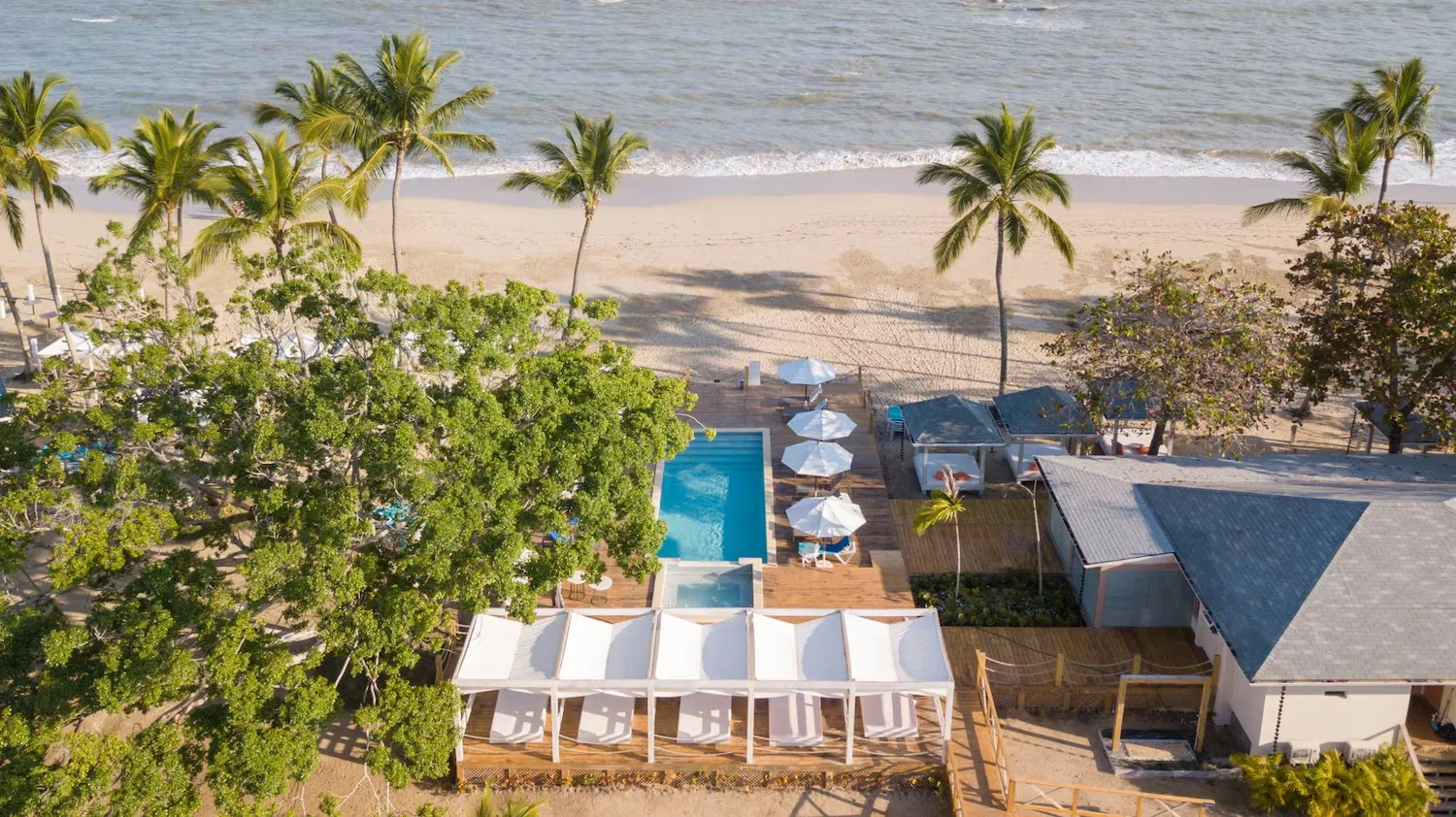 Beach and poolside bar