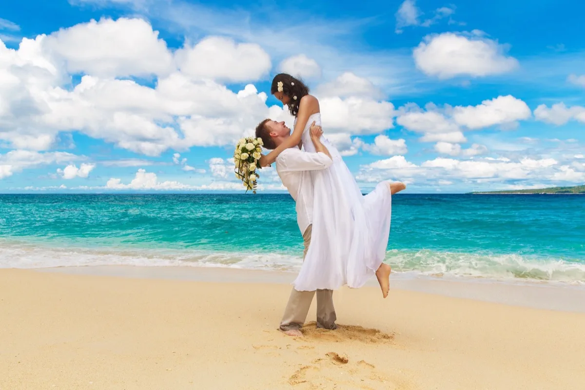 Couple on the beach in Puerto Plata