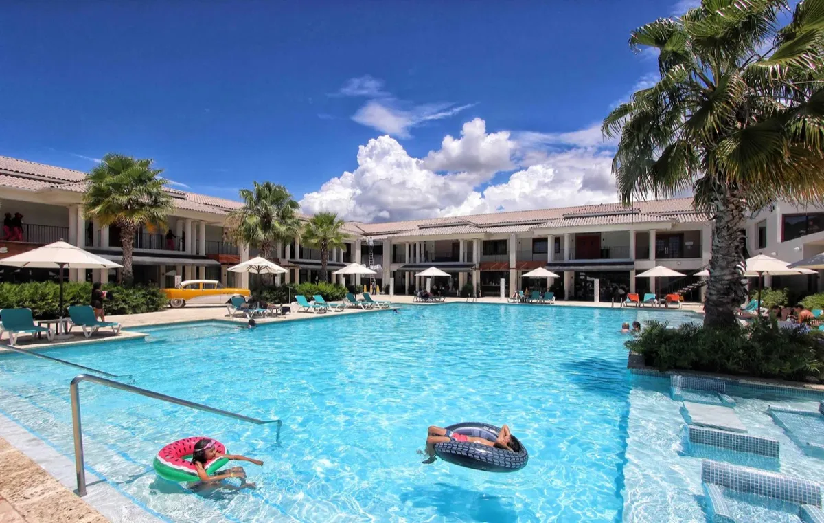 Resort pool area
